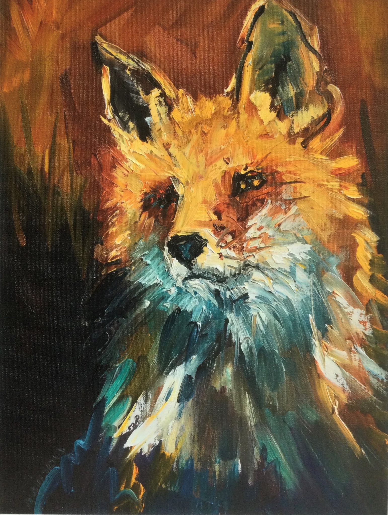 Shiny Fox by Diane Whitehead – Wild Spirits Art Gallery in Estes Park